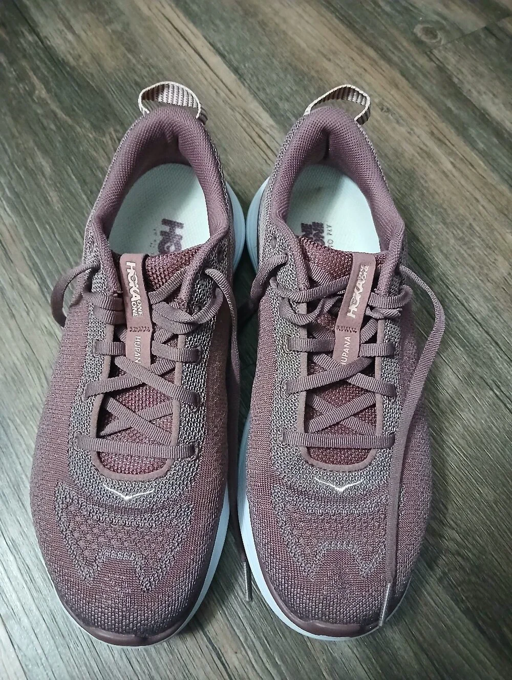 Hoka One One Hupana Women's Dusty Brown Knit Sneakers